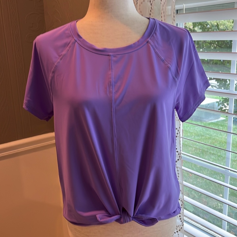 Lilly Pulitzer Luxletic Tie-Front Tee.
